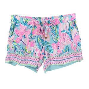 LILLY PULITZER Shorts Katia Blue Ibiza Gimme the Juice Engineered